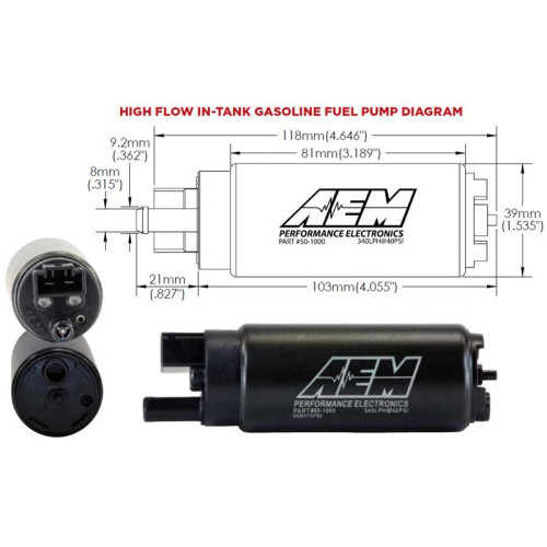 Занурювальний паливний насос AEM, 340 л/ч